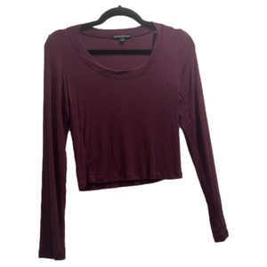 Brandy Melville Burgundy Crop Top